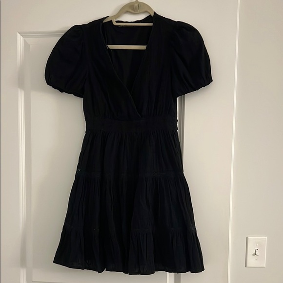 Zara Black Eyelit Dress - Picture 6 of 6
